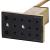 Stand cu perie WC si suport hartie igienica, metal si bambus, 67cm, auriu Household NewTrend