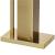 Stand cu perie WC si suport hartie igienica, metal si bambus, 67cm, auriu Household NewTrend
