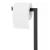 Stand cu perie WC si suport hartie igienica, metal si bambus, 79cm, negru Household NewTrend