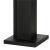 Stand cu perie WC si suport hartie igienica, metal si bambus, 79cm, negru Household NewTrend