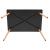 Masa dining bucatarie, dreptunghiulara, 120x80x74 cm, Blat MDF, Picioare lemn, Negru Household NewTrend