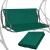 Husa din panza pentru leagan de gradina, sezut si spatar, 110x90cm, verde Household NewTrend