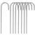 Set 2 porti de fotbal metalice, 122x183cm, profil 25mm, cu elemente de fixare Household NewTrend
