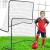 Set 2 porti de fotbal metalice, 122x183cm, profil 25mm, cu elemente de fixare Household NewTrend