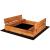 Lada din lemn pentru nisip, cu 2 bancute transformabile in capac, 120x120cm Household NewTrend