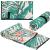 Prosop de plaja cu uscare de rapida, husa de transport, 90x180cm, model floral Household NewTrend