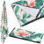 Prosop de plaja cu uscare de rapida, husa de transport, 90x180cm, model floral Household NewTrend