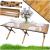 Masa pentru camping cu sistem de pliere rapida, cadru metalic otel, 118x60x45cm, maro Household NewTrend