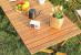 Masa pentru camping cu sistem de pliere rapida, cadru metalic, 90x60x44cm, maro Household NewTrend