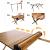 Masa pentru camping cu sistem de pliere rapida, cadru ultra usor din aluminiu, 118x60x45cm, maro Household NewTrend