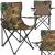 Scaun pliabil camping sau pescuit, suport pahar, 80x40x45cm, camuflaj Household NewTrend