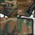 Scaun pliabil camping sau pescuit, suport pahar, 80x40x45cm, camuflaj Household NewTrend