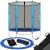 Trambulina Blue, cu plasa de protectie exterioara, 140 cm Household NewTrend