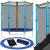 Trambulina Blue, cu plasa de protectie exterioara, 140 cm Household NewTrend