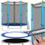 Trambulina Blue, cu plasa de protectie exterioara, 140 cm Household NewTrend