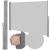 Paravan lateral pentru intimitate, extensibil, sistem fixare inclus, 160x300cm, gri deschis Household NewTrend