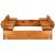 Lada de nisip capac transformabil in bancuta 98x98cm, maro Household NewTrend