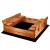 Lada de nisip capac transformabil in bancuta 98x98cm, maro Household NewTrend