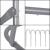 Poarta de fotbal din otel, 170x240cm, profil 32mm, tinta antrenament, albastru Household NewTrend