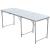 Masa pliabila metalica pentru gradina sau picnic, blat MDF, inaltime reglabila, 180x60cm Household NewTrend