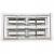 Set mobilier de camping pliabil, masa cu 2 banci, structura otel cu HDPE, 108x60cm, alb Household NewTrend