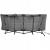 Pat pliant pentru camping, cu saltea si perna, structura metalica, 190x70x37cm, gri Household NewTrend