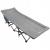 Pat pliant pentru camping, cu saltea si perna, structura metalica, 190x70x37cm, gri Household NewTrend