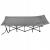Pat pliant pentru camping, cu saltea si perna, structura metalica, 190x70x37cm, gri Household NewTrend