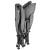 Pat pliant pentru camping, cu saltea si perna, structura metalica, 190x70x37cm, gri Household NewTrend