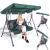 Leagan Balansoar Sersimo Luna cu Pernite pentru Terasa sau Gradina, 3 locuri, 220kg, verde Household NewTrend