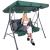 Leagan Balansoar Sersimo Luna cu Pernite pentru Terasa sau Gradina, 3 locuri, 220kg, verde Household NewTrend