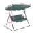 Leagan Balansoar Sersimo Luna cu Pernite pentru Terasa sau Gradina, 3 locuri, 220kg, verde Household NewTrend
