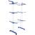 Uscator vertical pentru rufe, mobil si pliabil, cu doua umerase, 75x57x170cm, sarcina 15kg Household NewTrend