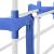 Uscator vertical pentru rufe, mobil si pliabil, cu doua umerase, 75x57x170cm, sarcina 15kg Household NewTrend