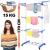 Uscator vertical pentru rufe, mobil si pliabil, cu doua umerase, 75x57x170cm, sarcina 15kg Household NewTrend