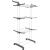 Uscator vertical pentru rufe, mobil si pliabil, cu doua umerase, 75x57x170cm, sarcina 20kg Household NewTrend