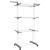 Uscator vertical pentru rufe, mobil si pliabil, cu doua umerase, 75x57x170cm, sarcina 20kg Household NewTrend