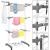 Uscator vertical pentru rufe, mobil si pliabil, cu doua umerase, 75x57x170cm, sarcina 20kg Household NewTrend