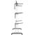 Uscator vertical pentru rufe, mobil si pliabil, cu doua umerase, 75x57x170cm, sarcina 20kg Household NewTrend