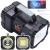 Lanterna multifunctionala, reincarcabila, power bank, 800lm, 7 moduri de luminare la 2 capete, negru Household NewTrend