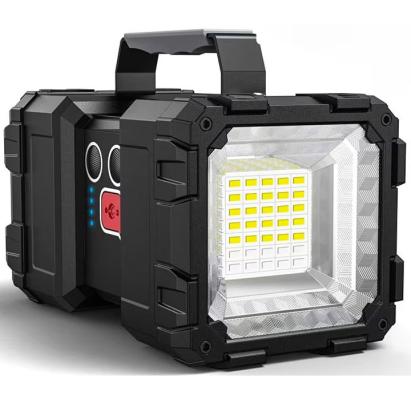 Lanterna multifunctionala, reincarcabila, power bank, 800lm, 7 moduri de luminare la 2 capete, negru Household NewTrend