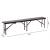 Banca pliabila pentru gradina sau catering, HDPDE, 180x25x43cm, maro Household NewTrend