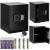 Seif electronic standard cu cifru si cheie, 415x350x310 mm, negru Household NewTrend