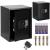 Seif electronic standard cu cifru si cheie, 415x350x310 mm, negru Household NewTrend