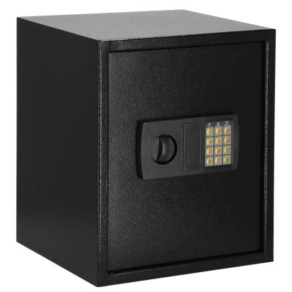 Seif electronic standard cu cifru si cheie, 415x350x310 mm, negru Household NewTrend