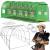 Sera de gradina, tip tunel cu cadru metalic, 300x600cm, 13 ferestre, verde, 18 mp Household NewTrend