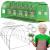 Sera de gradina, tip tunel cu cadru metalic, 300x600cm, 13 ferestre, verde, 18 mp Household NewTrend