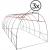Sera de gradina, tip tunel cu cadru metalic, 300x600cm, 13 ferestre, verde, 18 mp Household NewTrend