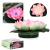 Lampa solara LED de gradina, plutitoare pe apa, floare de nufar roz, 18x18x6cm Household NewTrend