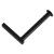 Suport hartie igienica din otel cu sertar depozitare, sistem montare inclus, 22cm, negru bej Household NewTrend